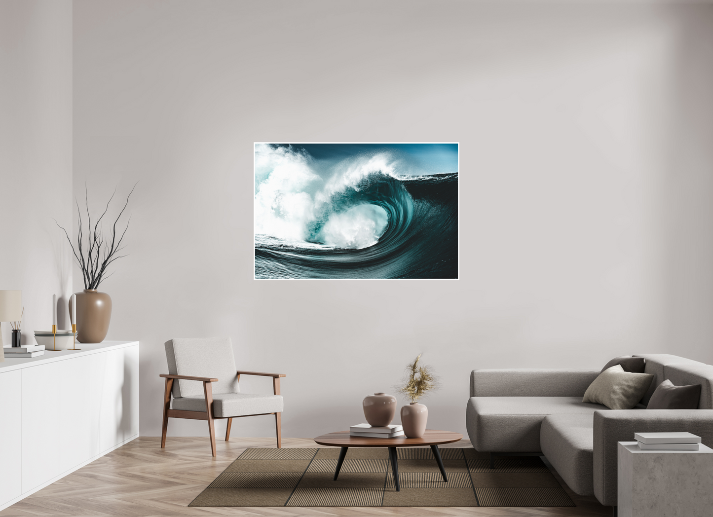 150 x 100 cm, Hahnemuhle FineArt Pearl - 1cm margin Water Warp