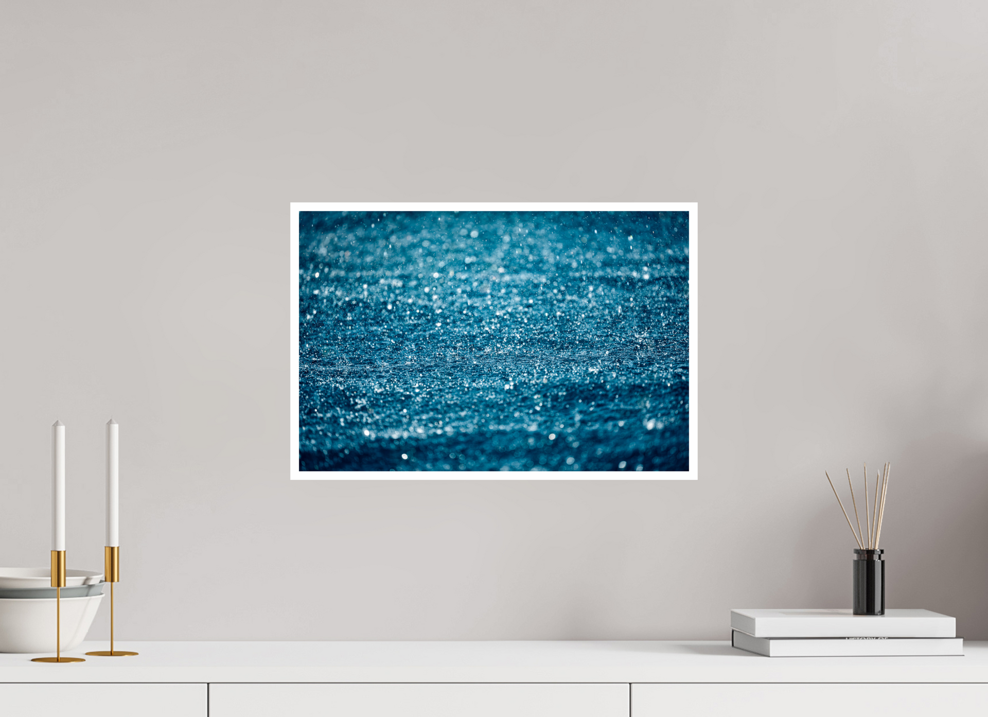 45 x 30 cm, Hahnemuhle FineArt Pearl - 1cm margin Teardrops