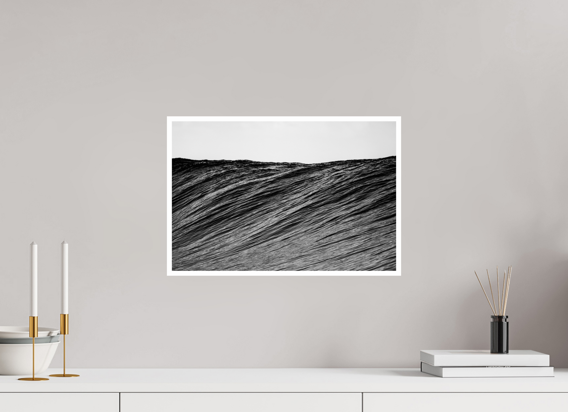45 x 30 cm, Hahnemuhle FineArt Pearl - 1cm margin The Dark Wall