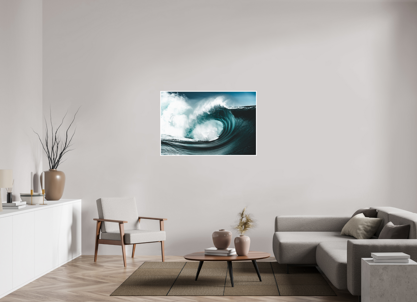 120 x 80 cm, Hahnemuhle FineArt Pearl - 1cm margin Water Warp