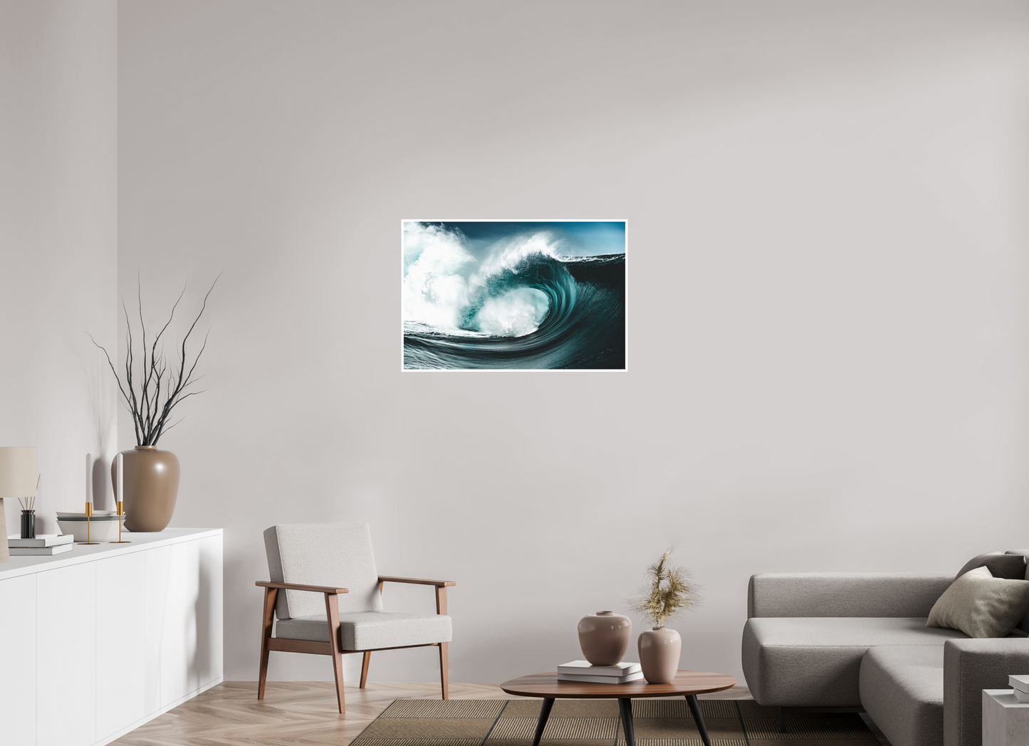 90 x 60 cm, Hahnemuhle FineArt Pearl - 1cm margin Water Warp