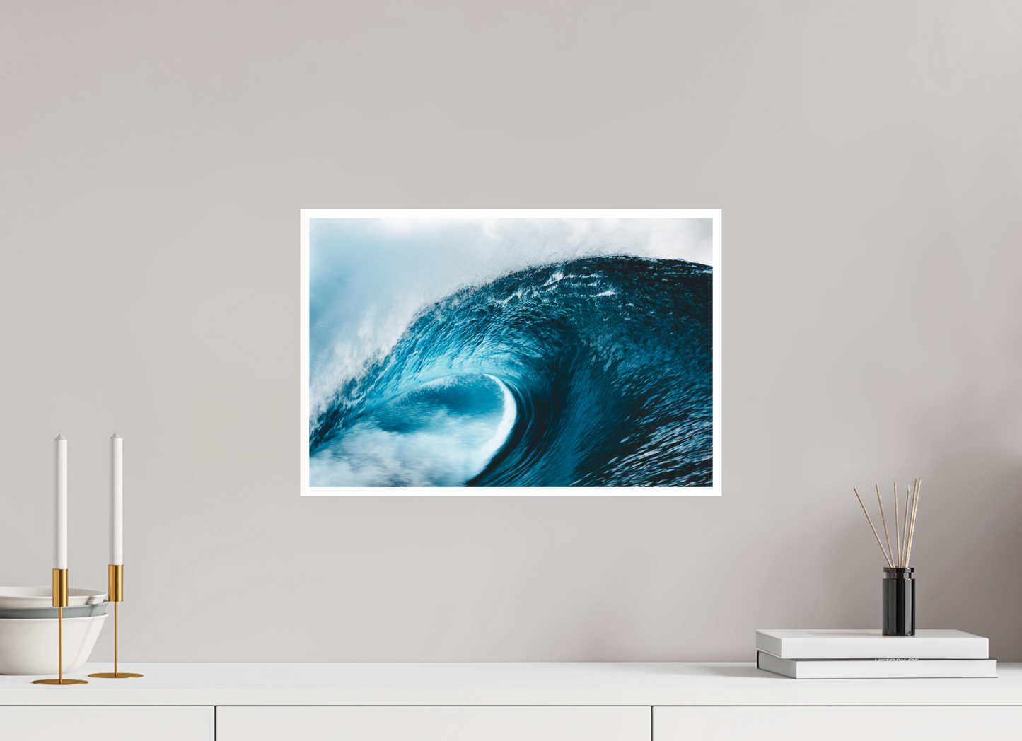 45 x 30 cm, Hahnemuhle FineArt Pearl - 1cm margin Blue Shift