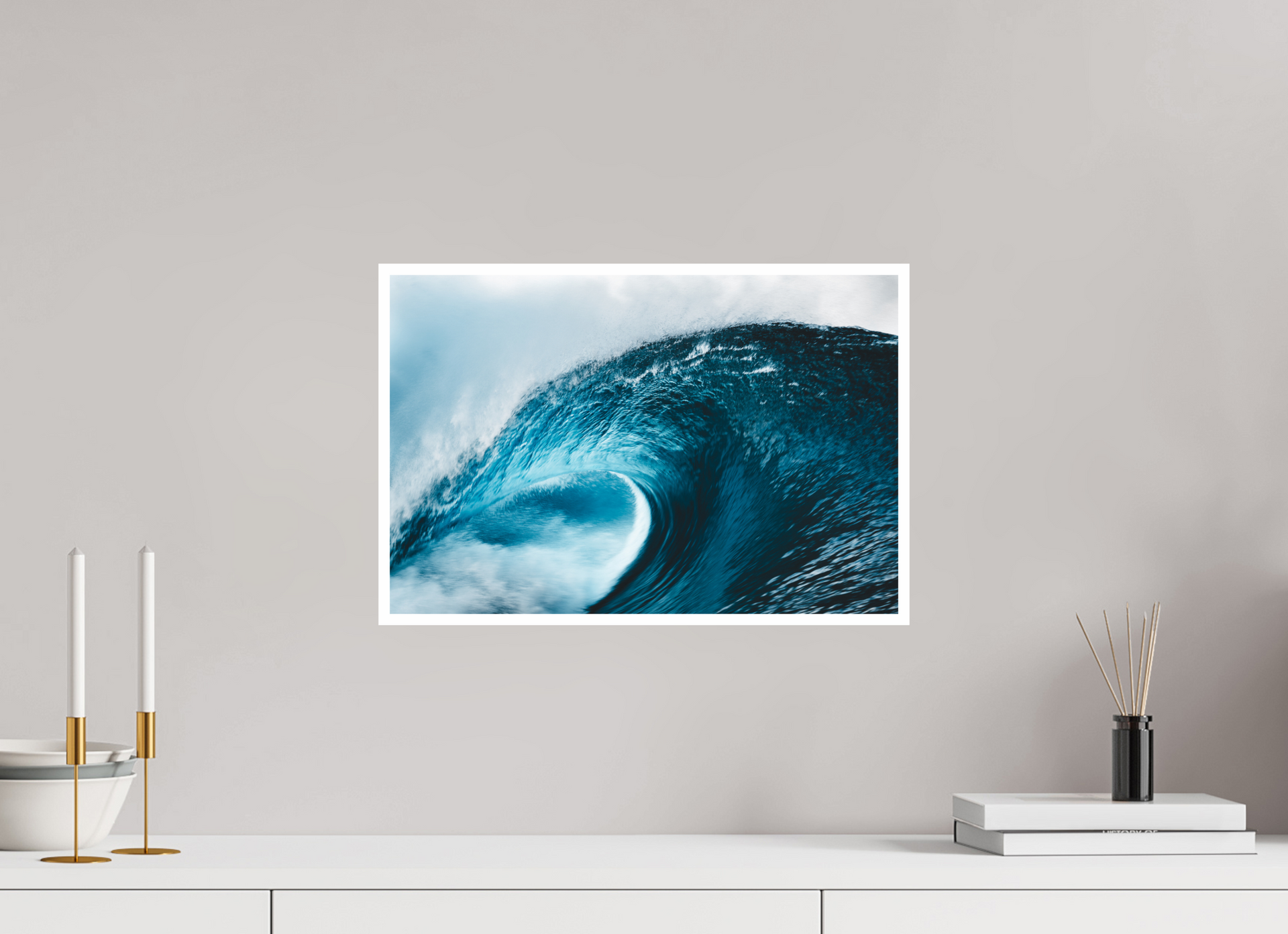 45 x 30 cm, Hahnemuhle FineArt Pearl - 1cm margin Blue Shift