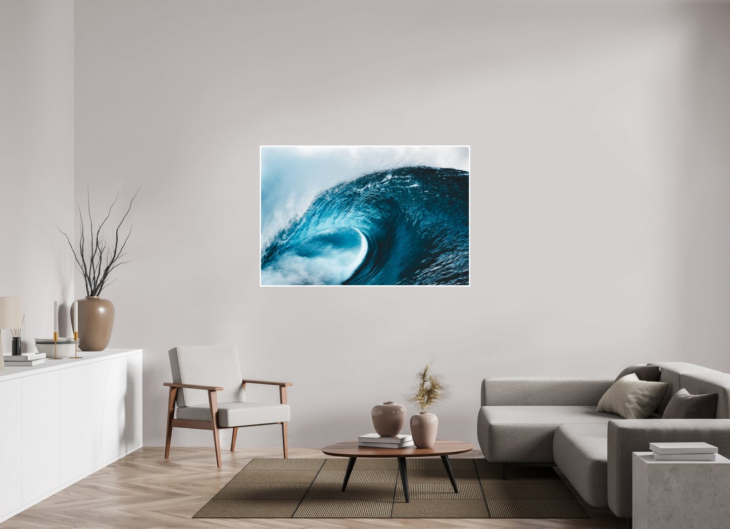 150 x 100 cm, Hahnemuhle FineArt Pearl - 1cm margin Blue Shift