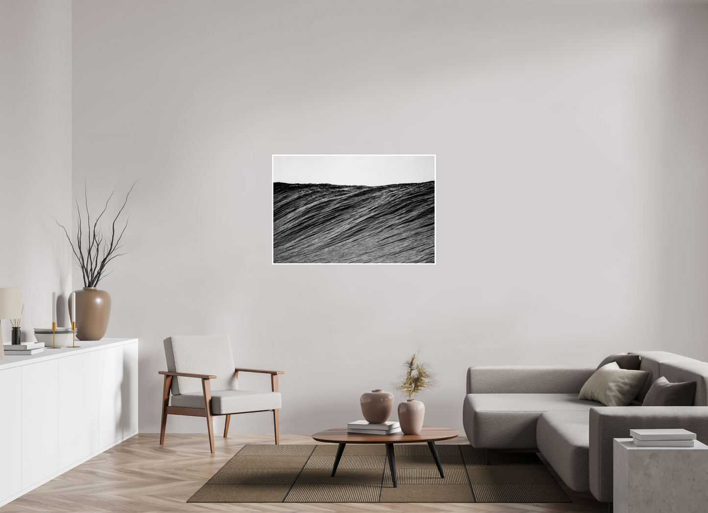 120 x 80 cm, Hahnemuhle FineArt Pearl - 1cm margin The Dark Wall