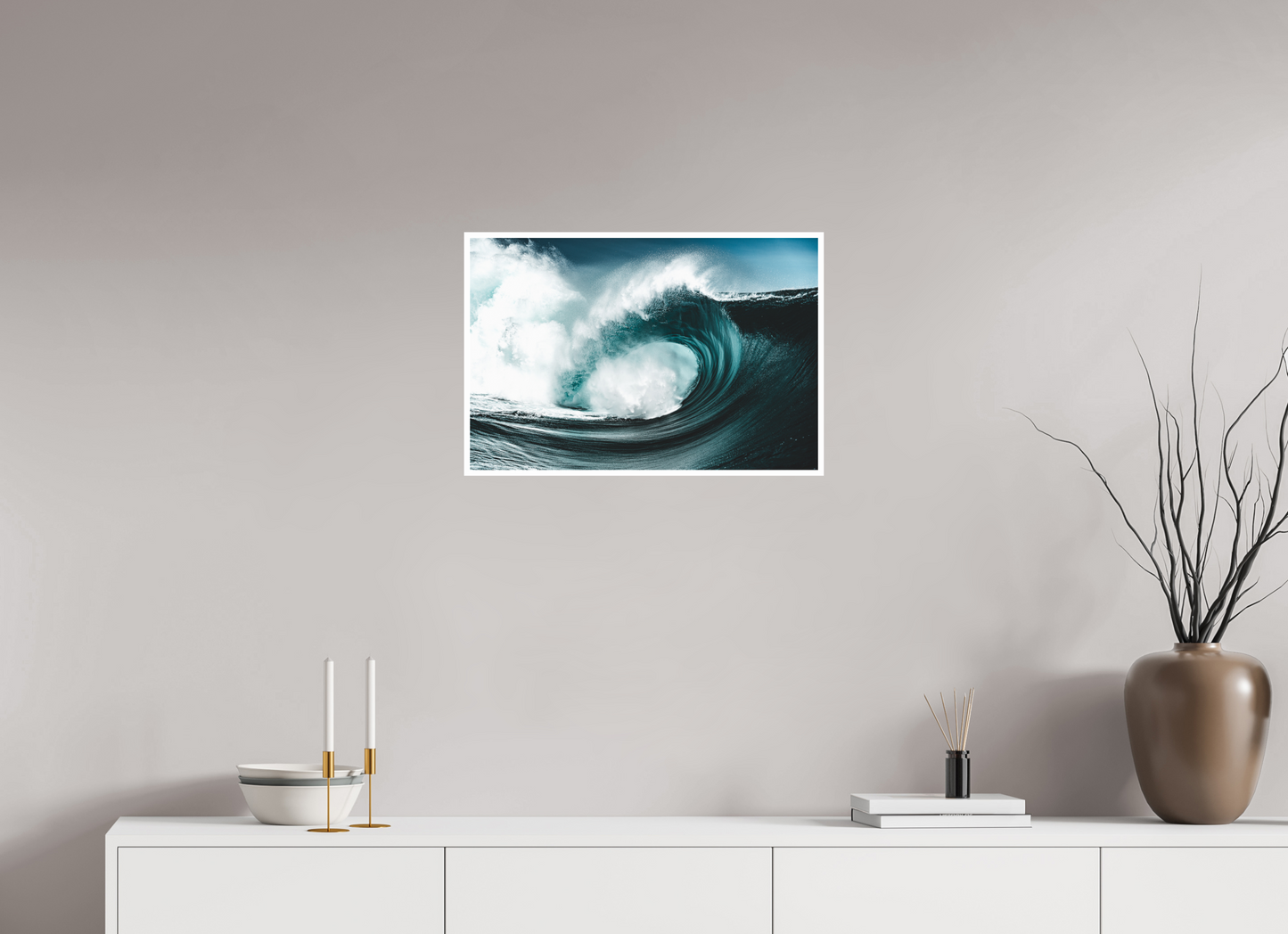 60 x 40 cm, Hahnemuhle FineArt Pearl - 1cm margin Water Warp