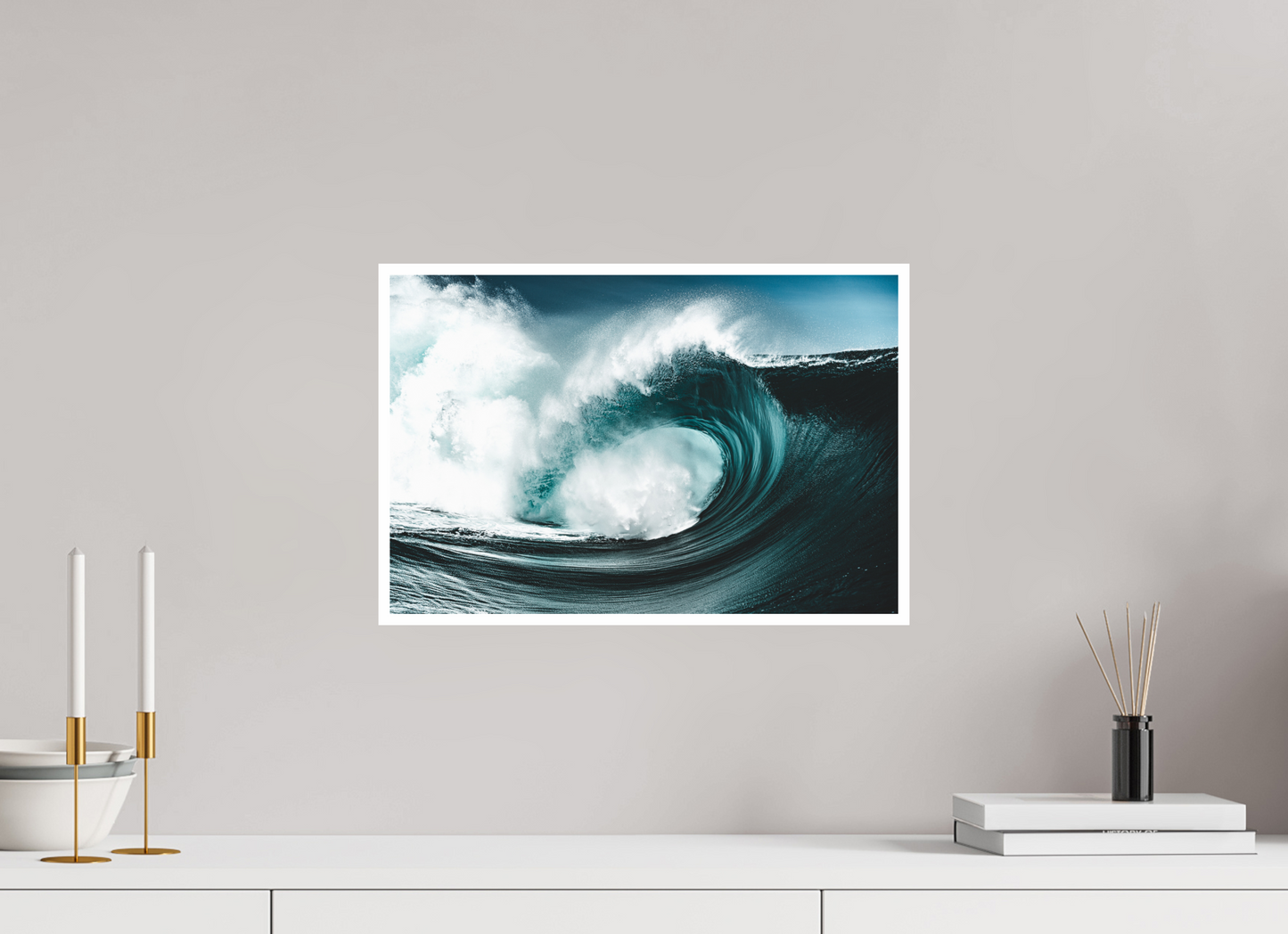 45 x 30 cm, Hahnemuhle FineArt Pearl - 1cm margin Water Warp